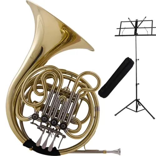 Trompa Dupla Harmonics Fá NOVA NF + Estante Partitura - 10X no cartão - Envio Todo Brasil