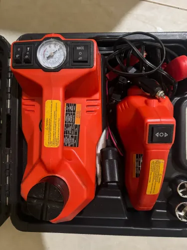 Macaco Elétrico Hidráulico 4 Em 1 Compressor Chave Impacto
