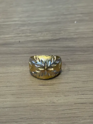 Anel 3 cor em ouro 18k