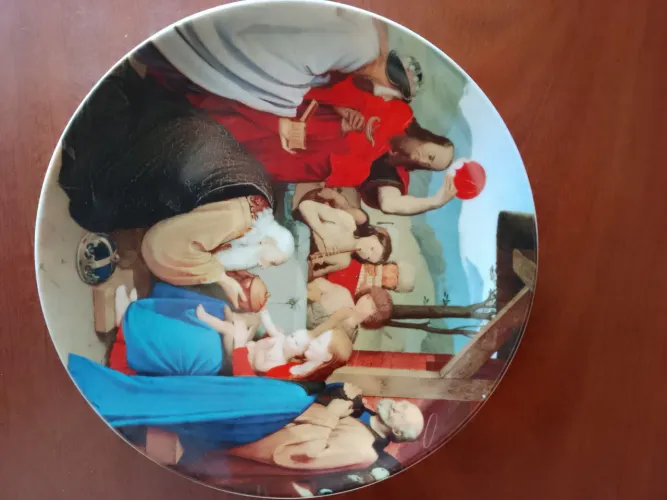 Pratos decorativos com pintura