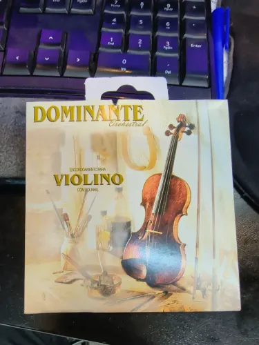 Encordoamento para violino aço dominante orchestral c/ bolinha corda de violino completas 