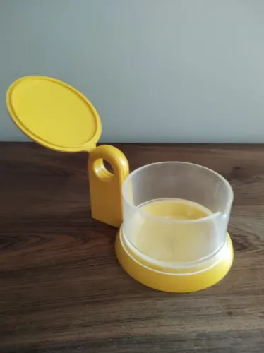 Açucareiro amarelo italiano- Vintage anos 1980