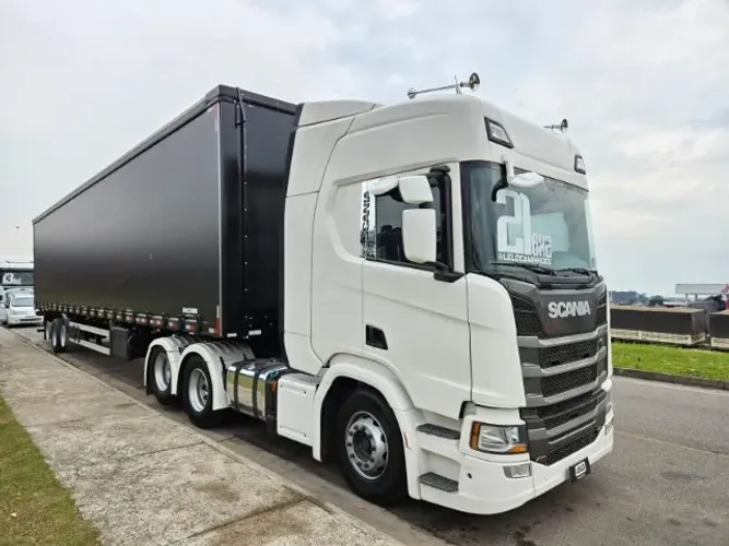 Scania R450 6x2 Highline Ano21 Teto Alto Automático + Sider Facchini Ano 2026 0km