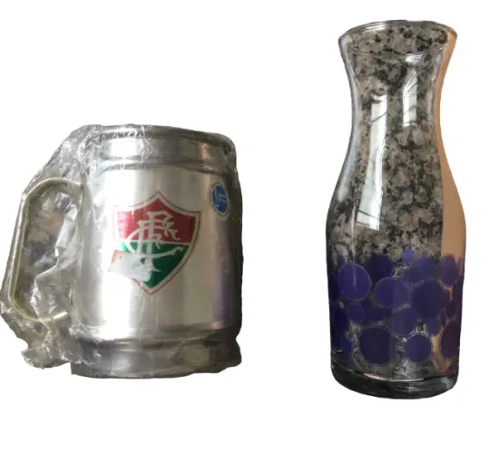 caneca térmica flu + jarra de vidro