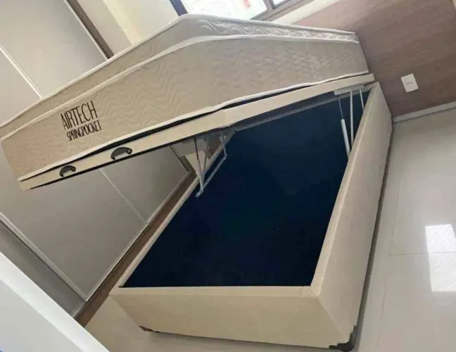 Cama box baú casal Ortobom 1.38x (nova)