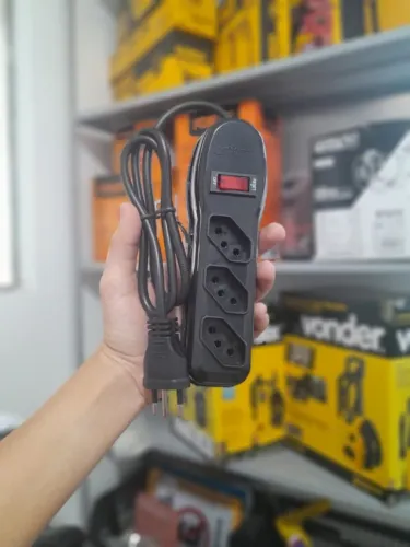 FILTRO DE LINHA 3 ENTRADAS 3 PINOS BIVOLT CABO PP
