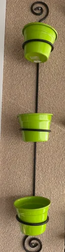 Suporte plantas vaso parede com 3 vasos