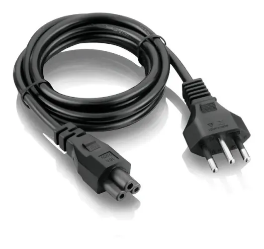 Cabo De Força Energia Para Fonte Notebook Tripolar Padrão Br