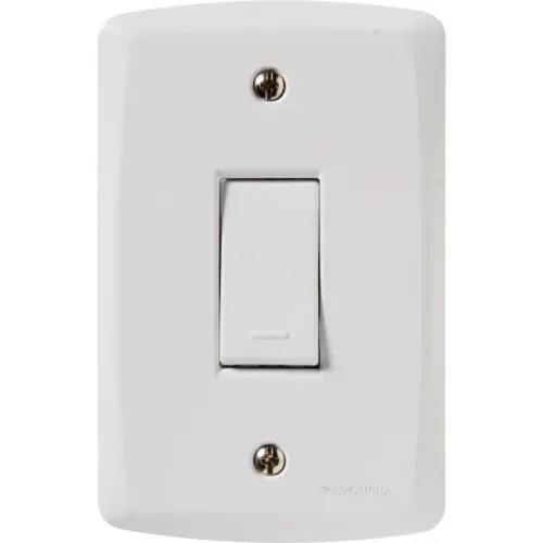 Conjunto 4x2 com 1 Interruptor Simples 10 A Tramontina Lux2 Branco