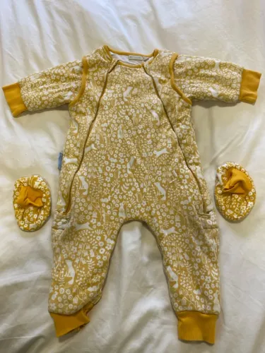 Macacão e sapatinhos de bebê. Bem quentinho. Alta qualidade, da Inglaterra. 6-12m