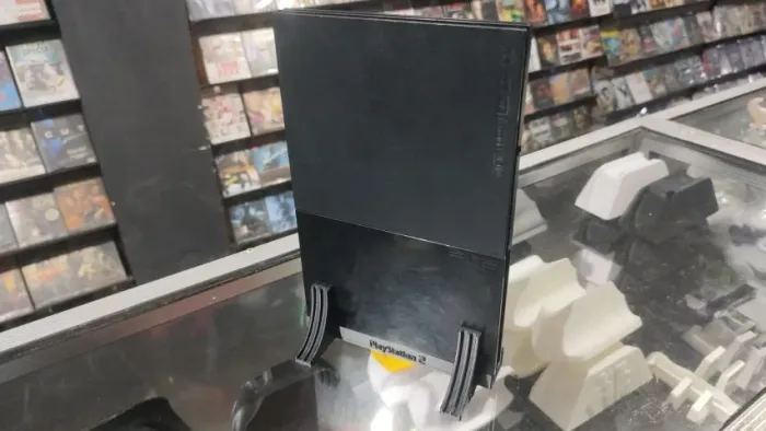 SUPORTE PARA PS2 SLIM - DEIXANDO ELE EM PÉ FICA MAIS BONITO E ESQUENTA MENOS