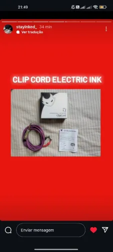 CLIP CORD - ELECTRIC INK
