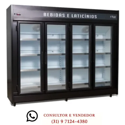 Refrigerador 4 Portas Polar 127/220v Preto