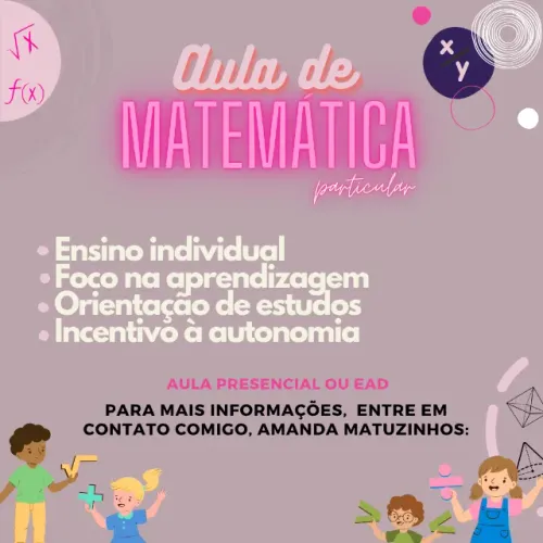Aula particular de matemática 