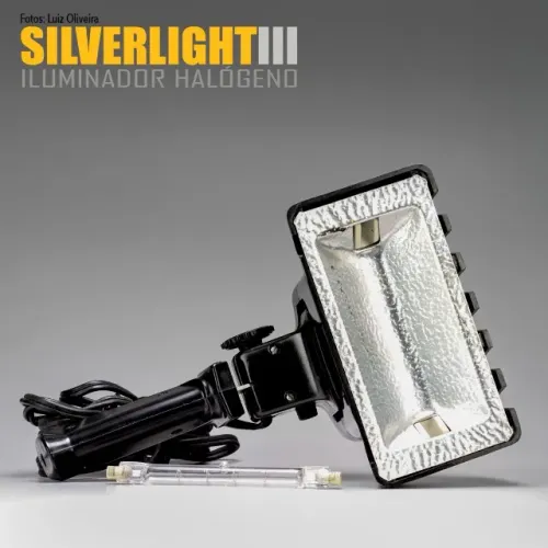 Iluminador Silverlight III, Vídeo/Foto Lâmpada Halógena ou Led. 