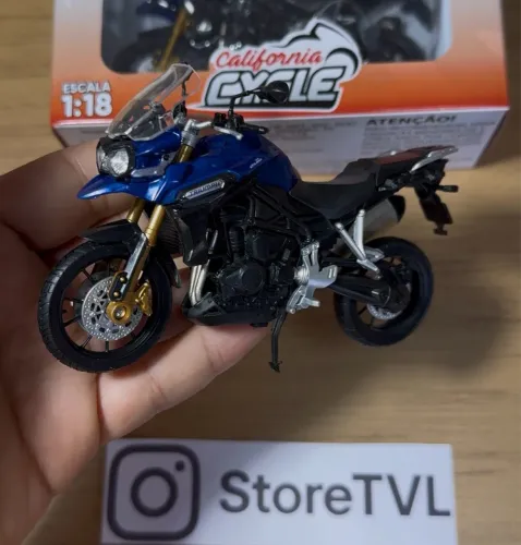 Moto Miniatura Triumph Tiger 1200 Coleção 1:18