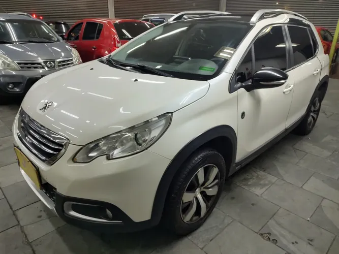 Peugeot 2008 Griffe 1.6 Flex 16V Autom. EAT6 COMPLETO TETO COURO DVD 2019