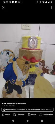 Desapego display e bolo fake