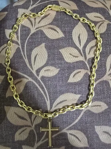 Cordão com 10 banhos de ouro, brilho incrível! Oportunidade! preço imperdível.