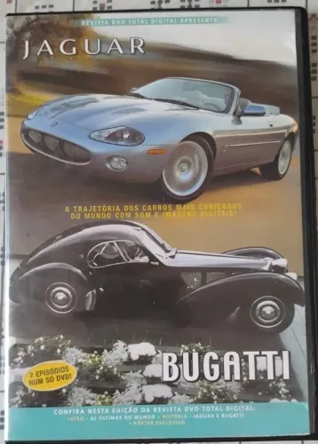 Dvd Jaguar e Bugatti Coleção Carros Mais Cobiçados do Mundo