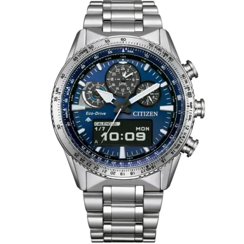 Relógio Citizen Promaster Sky Pilot Eco Drive Azul JV2000-51L