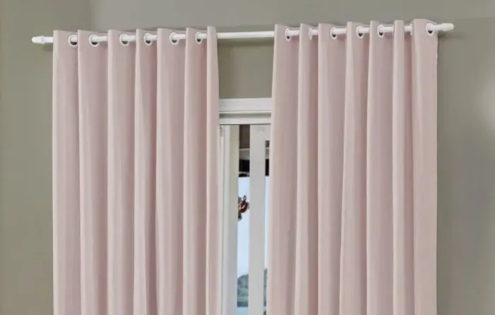 Cortinas Rosa salmão