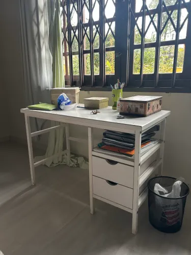 ESCRIVANINHA BRANCA COM GAVETAS | IDEAL PARA HOME OFFICE, ESTUDOS OU MAQUIAGEM