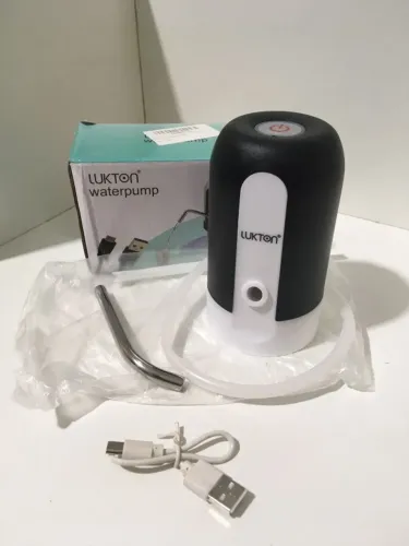 Bomba Elétrica Universal Recarregável USB para Galão de Água - NOVA