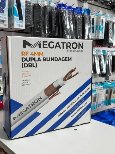 Cabo Coaxial CFTV com Dupla Blindagem 100 Metros 