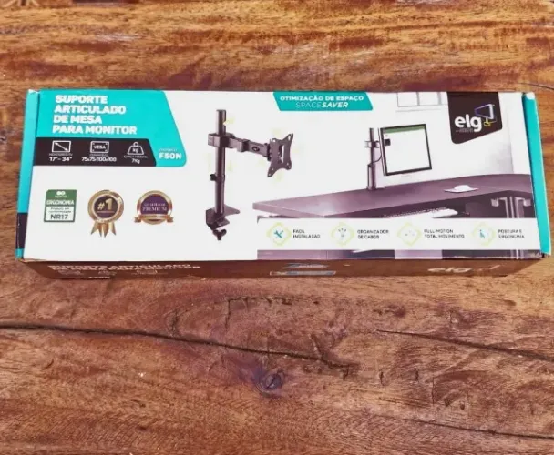 Suporte de Mesa Articulado para Monitor de 17" a 34" ELG