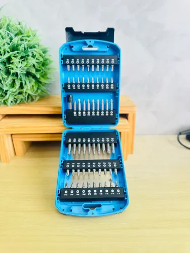 Kit Acessórios para Parafusadeira 60 Peças | Pontas CRV + Adaptador Magnético
