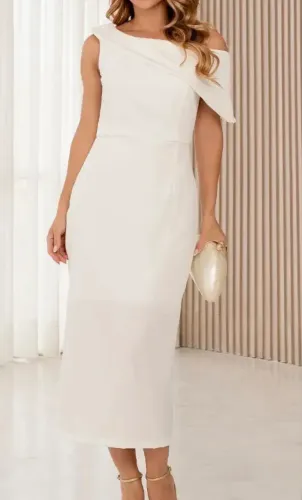 Vestido branco midi G