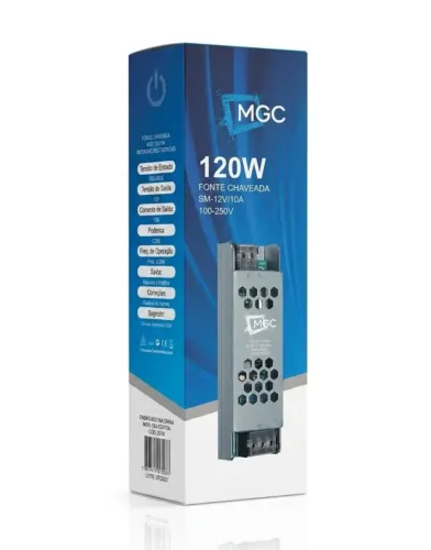 Fonte chav slim 12v 10a 120w