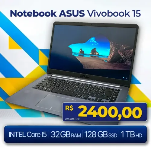 Notebook Core I5 -  32GB ram - 128GB SSD M2 - 1TB HD