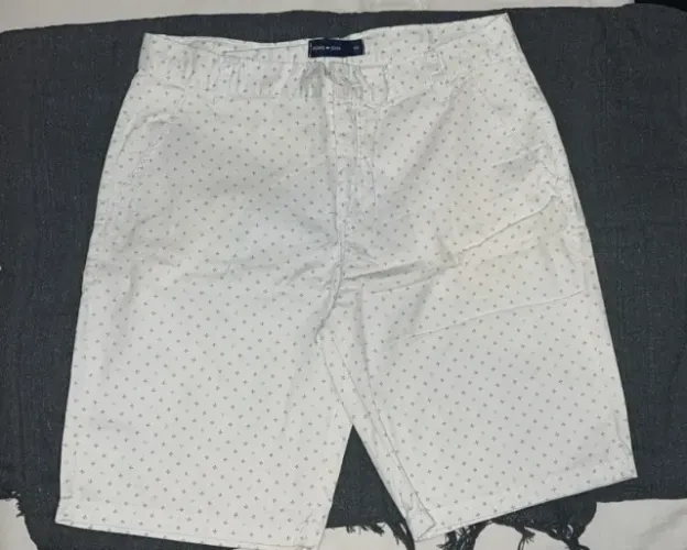 Bermuda Pool Original Jeans - Branca com estampa - 46