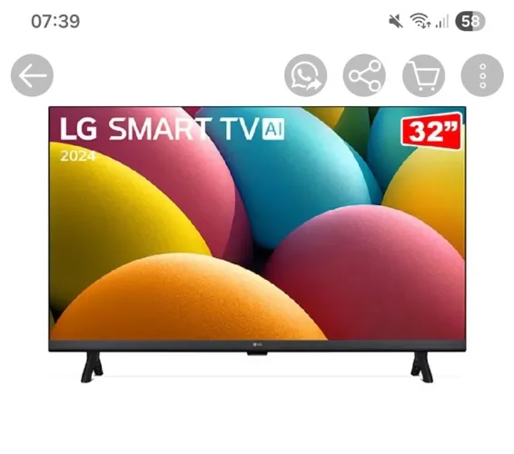 Smart  TV LG 32 polegadas  HD nova na caixa   preço promocional 