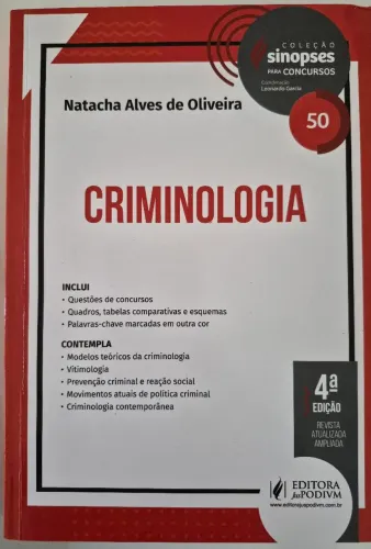 Livro Criminologia - Natacha Alves de Oliveira (Novo)