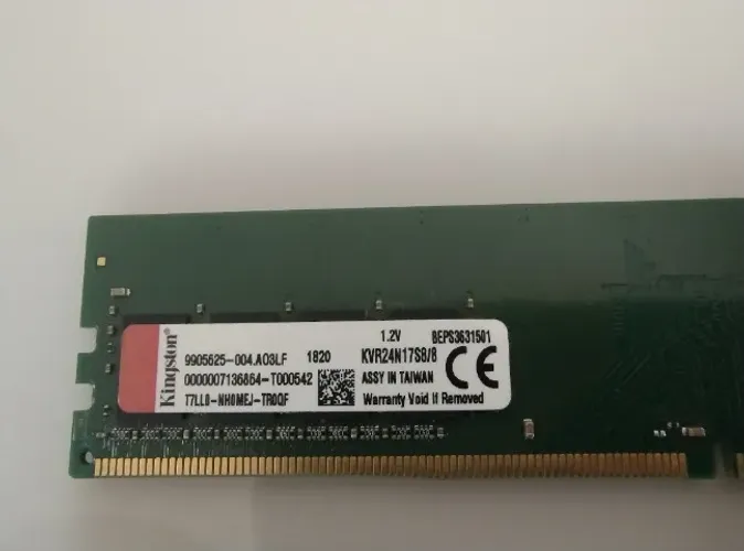DDR4 8GB 2400Mhz (1X8GB) Kingston para desktop