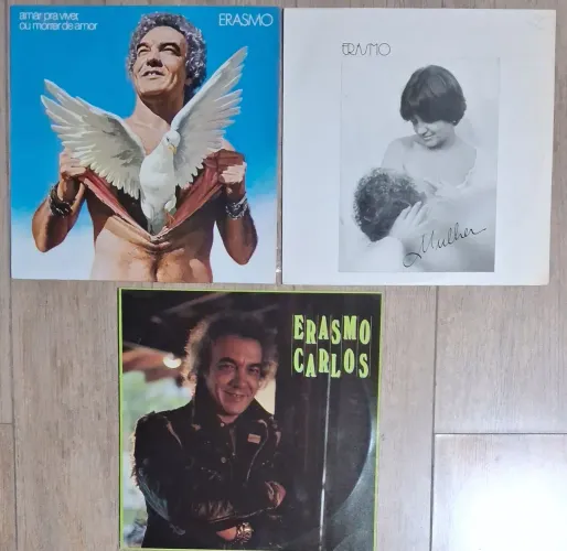 3 Discos de Vinil Erasmo Carlos 