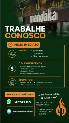 Bar, cozinha, caixa