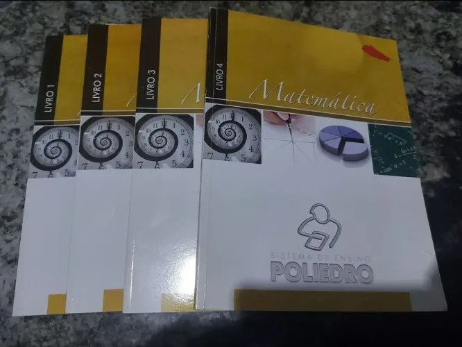 Kit 6 livros/apostilas pré vestibular de matemática