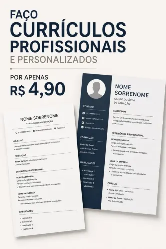 Currículo profissional & personalizado