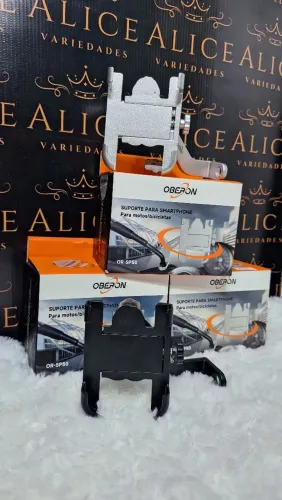 Suporte de celular para moto em alumínio