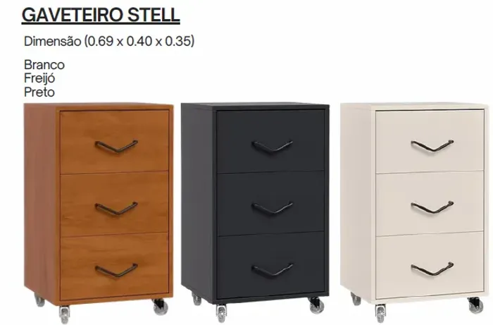 Gaveteiro Steel Novo