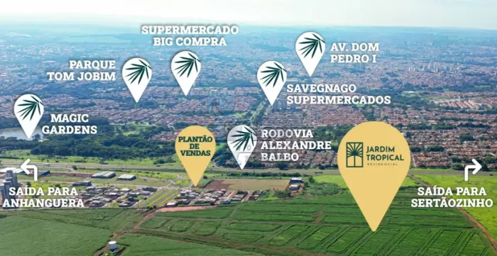 Terreno misto de esquina com 267m² à venda - Jardim Tropical