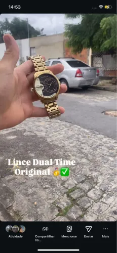 Relógio Lince Dual Time