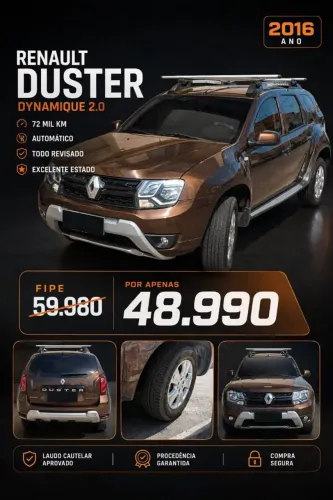 Renault Duster Dynamique 2.0 Hi-flex 16V Aut. 2016