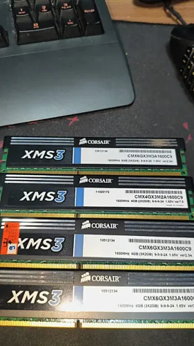Memória RAM DDR3 8GB (4x2) 1600mhz