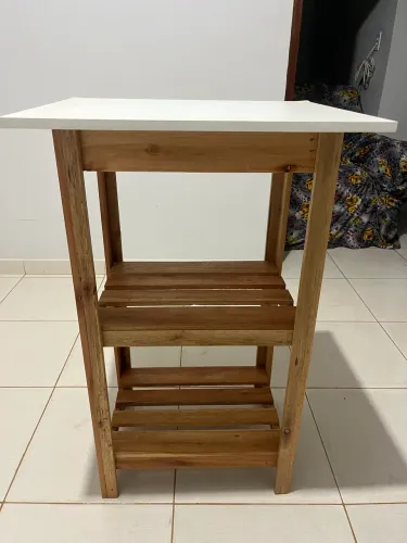 fruteira/organizador de cozinha de madeira