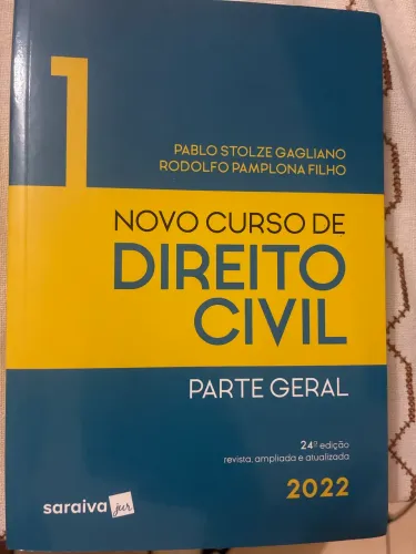 Livro novo curso de Direito Civil Parte Geral